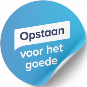 Stickers Opstaan voor het goede blauw